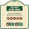Signmission Do Not Park Here No Hazardous Waste Accepted Heavy-Gauge Aluminum Sign, 18" H, TG-1818-24147 A-DES-TG-1818-24147 - alternate 1